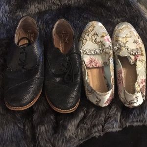 Toms Oxfords & Shoedazzle Loafers size 7 Bundle